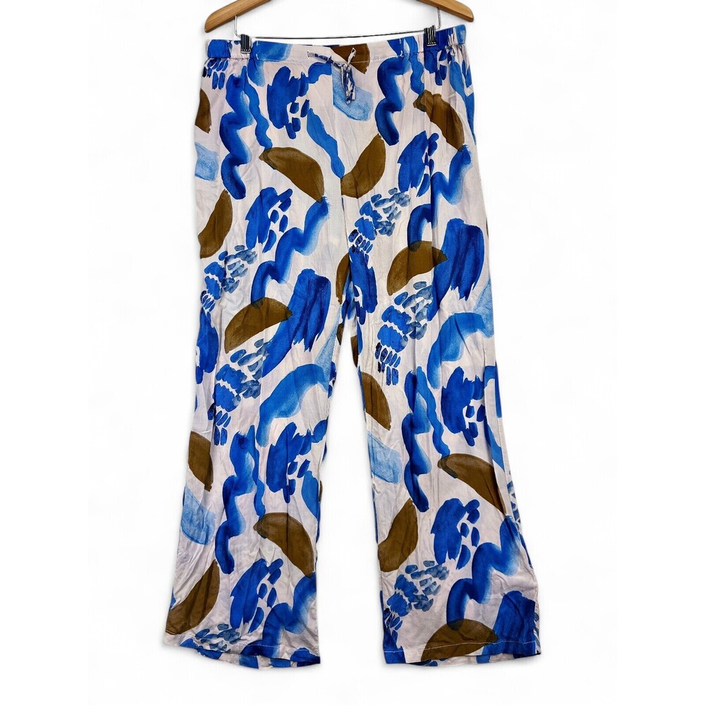 Monoprix Femme Plus Printed Straight-Leg Pants 2X (EU 46/48)